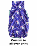 Rescue Foster Adopt Purple - PAWjama with Pink/Black/Purple Trim, Neck & Sleeves