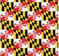 Maryland Flag Fabric Collar 1.5”