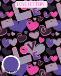 Love Letters - PAWjama with Purple Neck & Trim/Sleeves